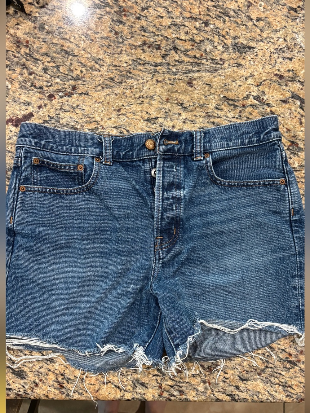 Madewell Dark Wash Denim Cutoff Shorts
